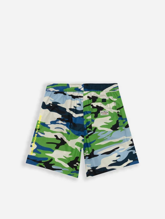 AAPE Quần Ngắn Nam - Moonface camo shorts