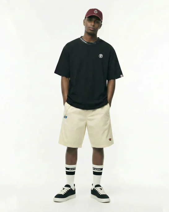 AAPE Quần Ngắn Nam - AAPEUNVS logo shorts