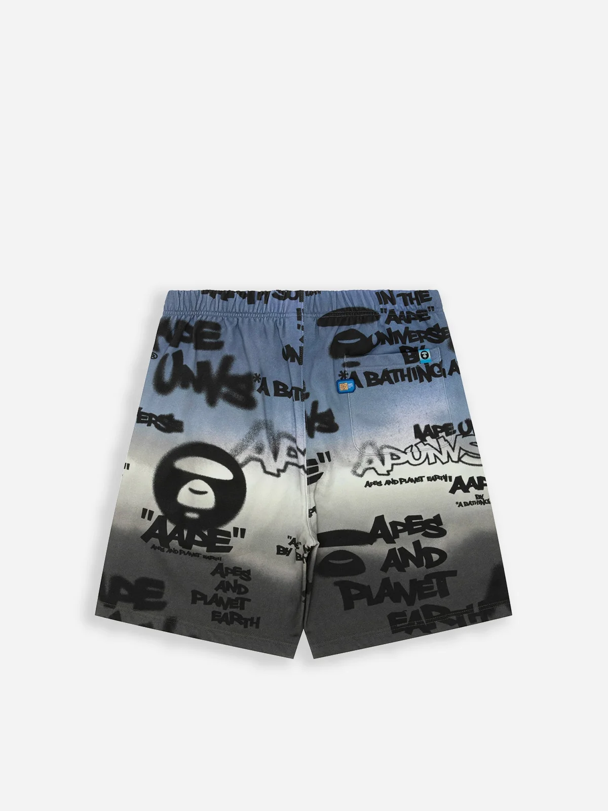 AAPE Quần Nỉ Ngắn Nam - AAPEUNVS graffiti-print sweat shorts