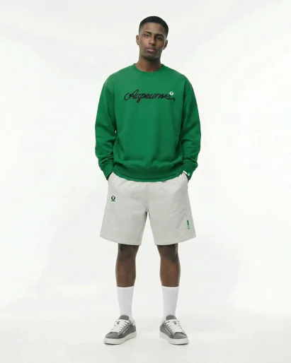 AAPE Quần Nỉ Ngắn Nam - AAPEUNION sweat shorts