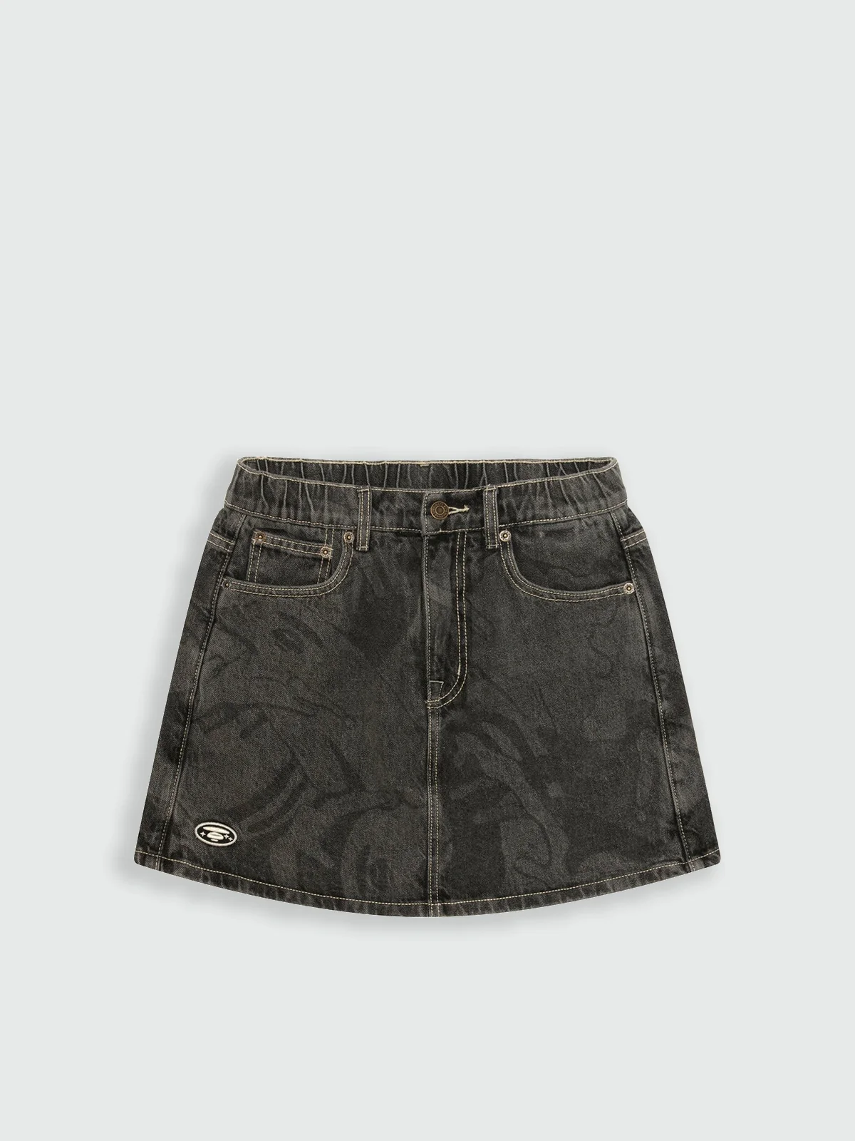 AAPE Quần Jean Ngắn Nữ - Moonface camo skorts