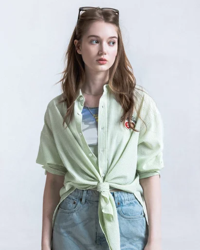 AAPE Quần Jean Ngắn Nữ - Moonface camo skorts