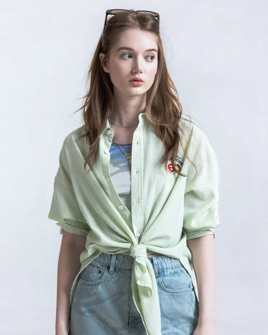 AAPE Quần Jean Ngắn Nữ - Moonface camo skorts