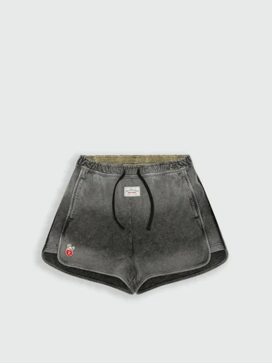 AAPE Quần Nỉ Ngắn Nữ - Logo drawstring sweat shorts