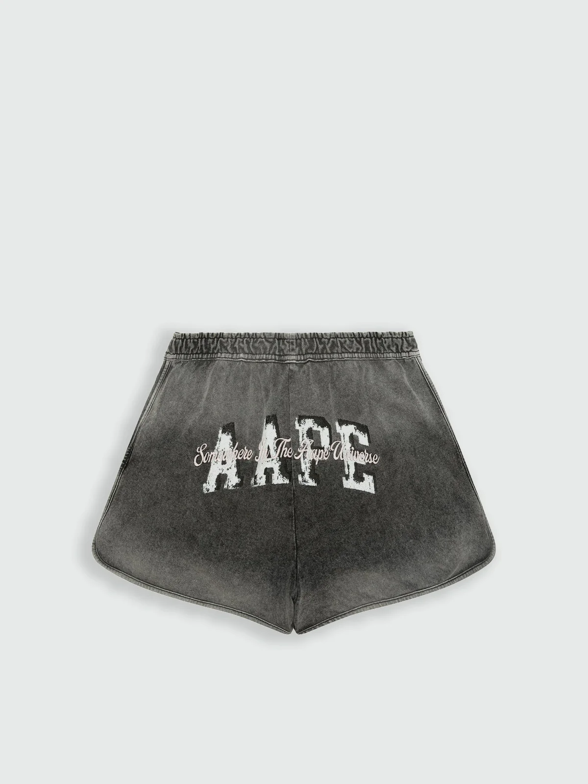 AAPE Quần Nỉ Ngắn Nữ - Logo drawstring sweat shorts