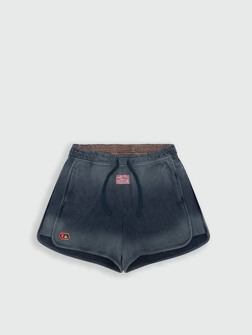 AAPE Quần Nỉ Ngắn Nữ - Logo drawstring sweat shorts