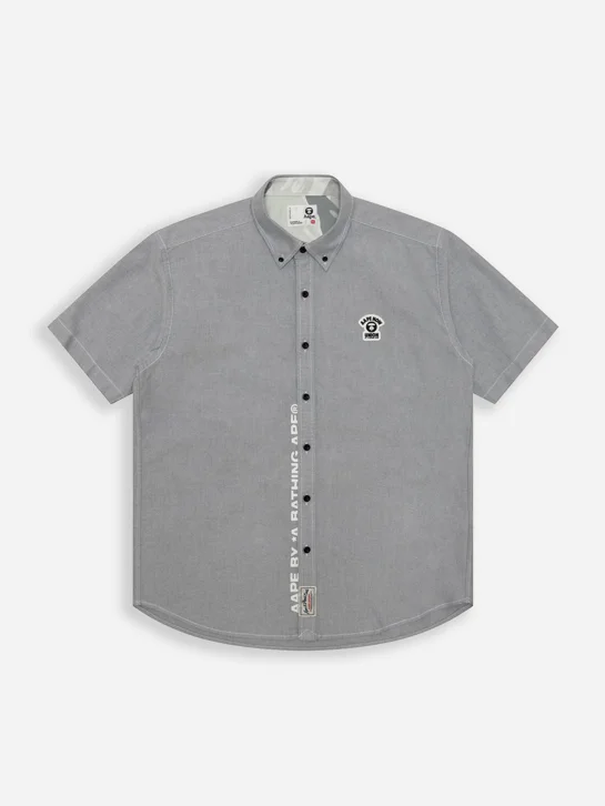 AAPE Áo Sơmi Ngắn Tay Nam - AAPENOW moonface short sleeve shirt