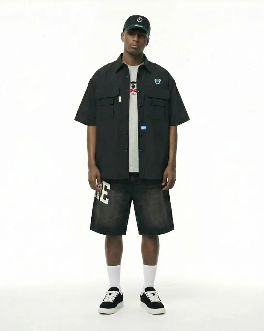 AAPE Áo Sơmi Ngắn Tay Nam - AAPEUNVS utility short sleeve shirt