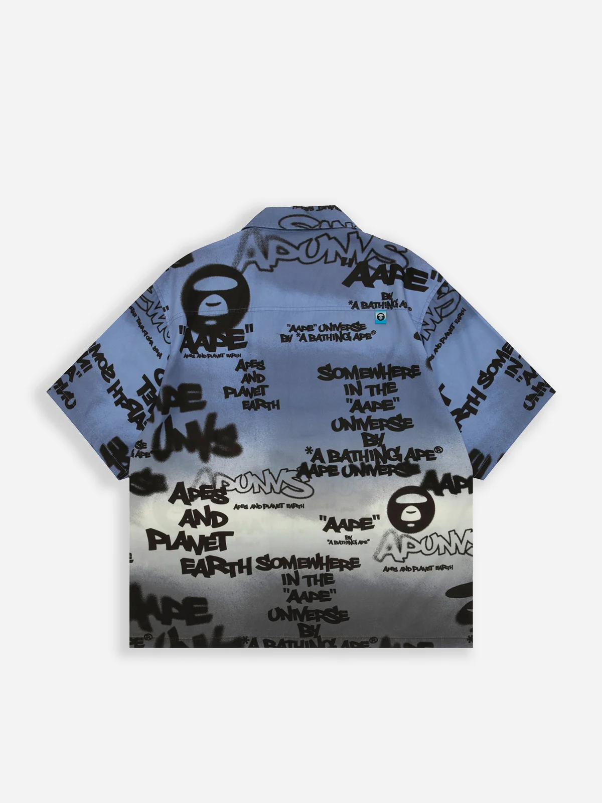 AAPE Áo Sơmi Ngắn Tay Nam - AAPEUNVS graffiti-print short sleeve shirt