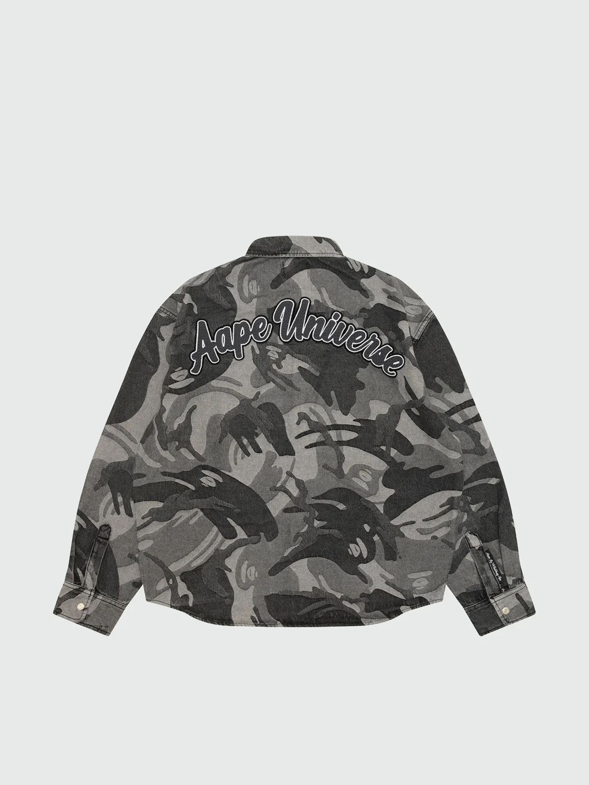 AAPE Áo Sơmi Dài Tay Nam - Moonface camo long sleeve shirt