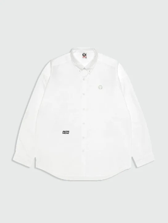 AAPE Áo Sơmi Dài Tay Nam - AAPENOW moonface long sleeve shirt