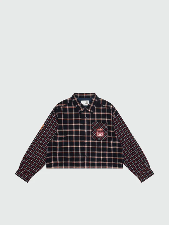 AAPE Áo Sơmi Dài Tay Nữ - AAPEUNVS check long sleeve shirt