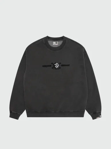 AAPE Áo Sweatshirt Nam - AAPE X Erased crew neck sweatshirt