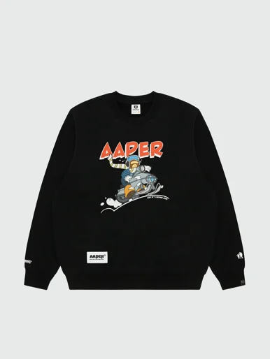 AAPE Áo Sweater Nam - AAPER crew neck sweatshirt