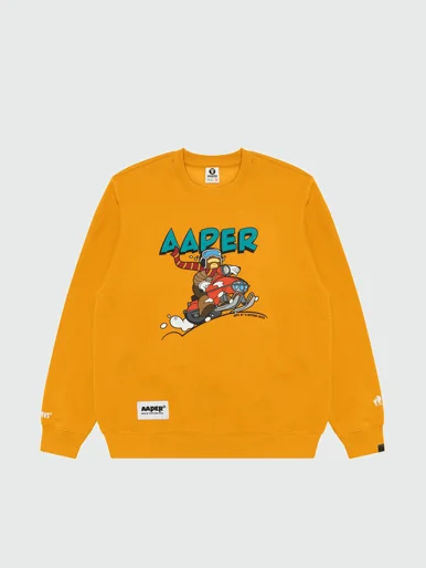 AAPE Áo Sweater Nam - AAPER crew neck sweatshirt