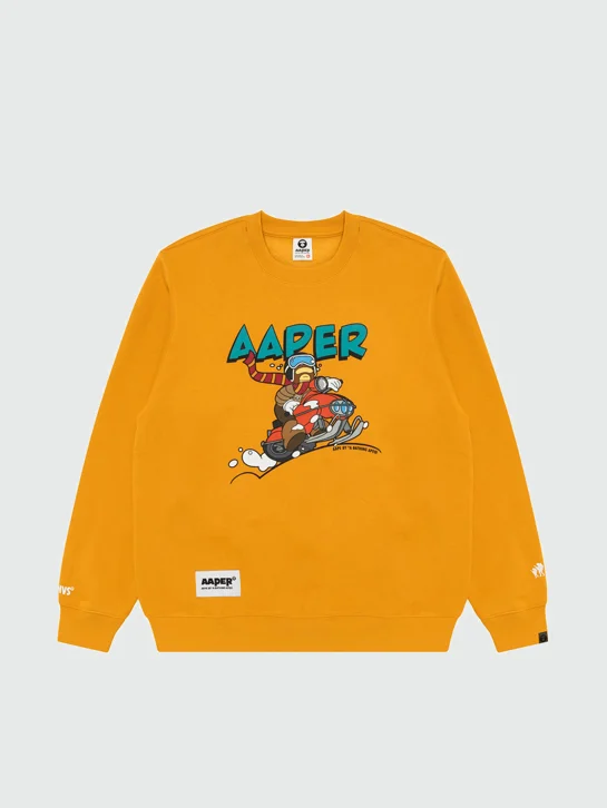 AAPE Áo Sweater Nam - AAPER crew neck sweatshirt