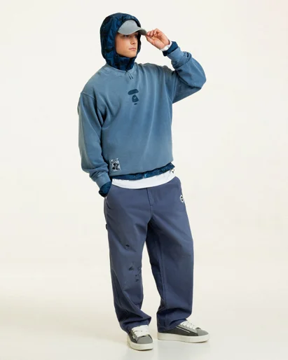 AAPE Áo Sweater Nam - Moonface crew neck sweatshirt