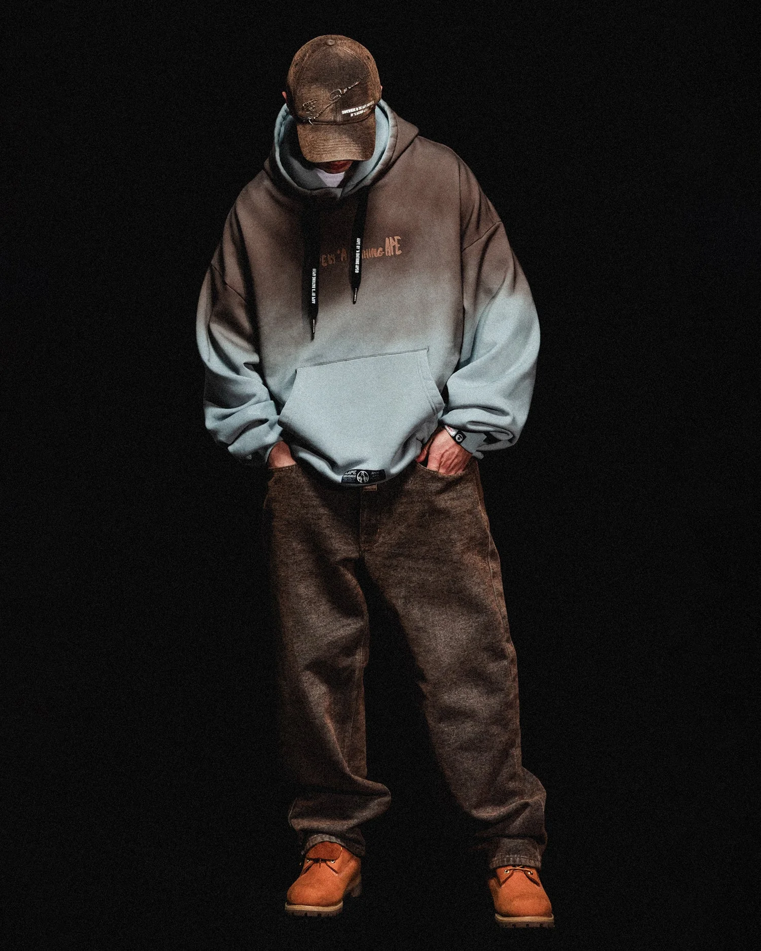 AAPE Áo Hoodie Nam - Logo print hoodie