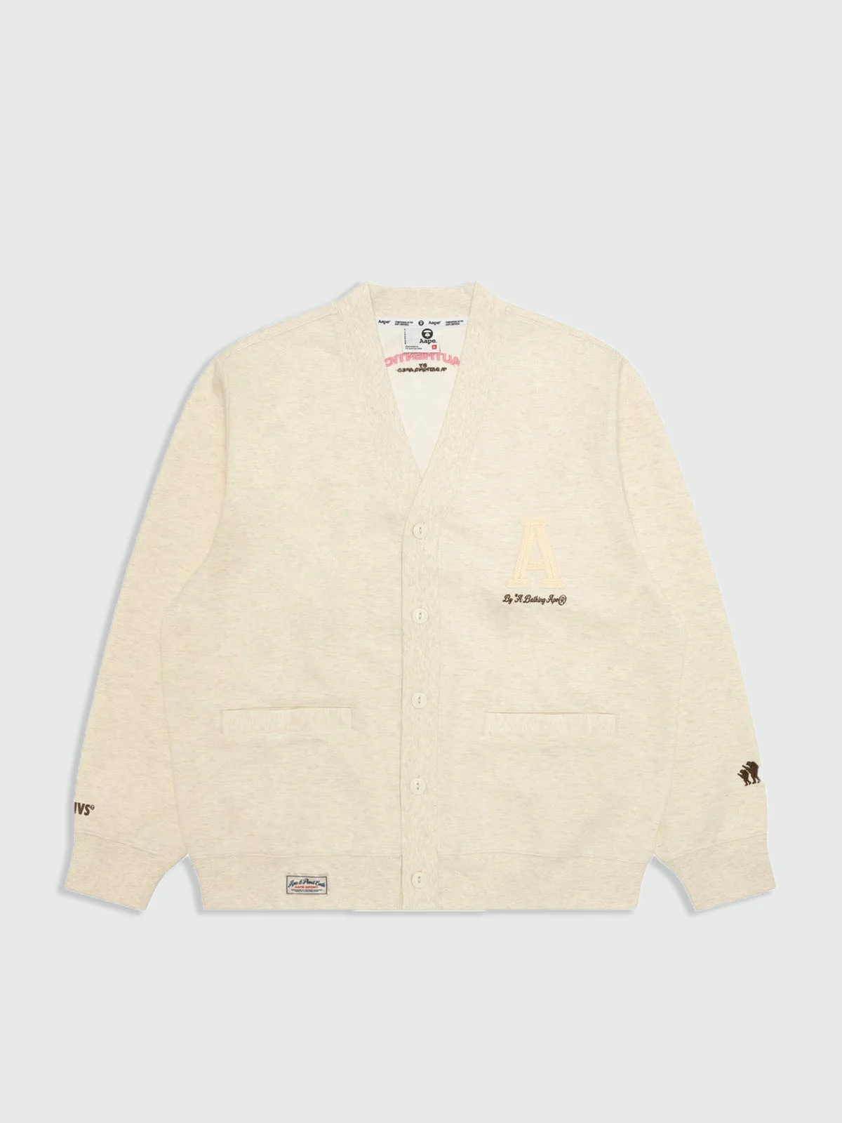 AAPE Áo Cardigan Nam - AAPESPORT v-neck cardigan