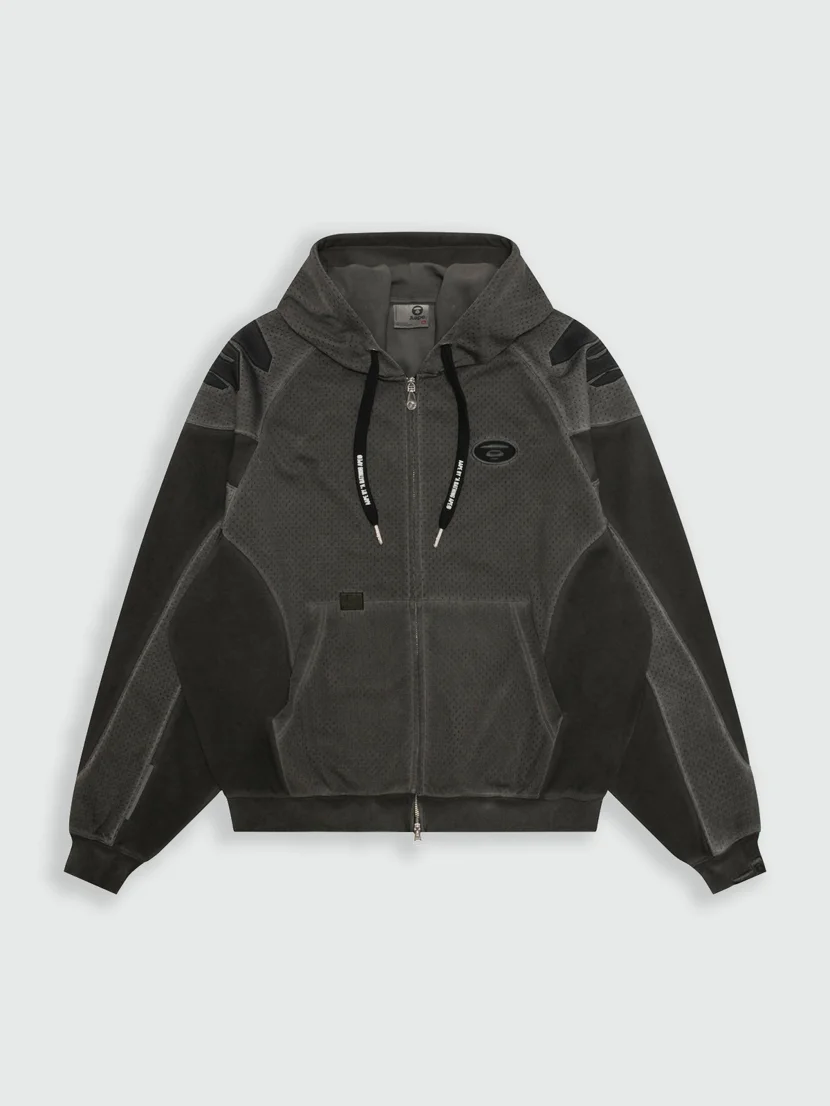 AAPE Áo Sweater Có Khóa Kéo Nam - Moonface zip-up hoodie