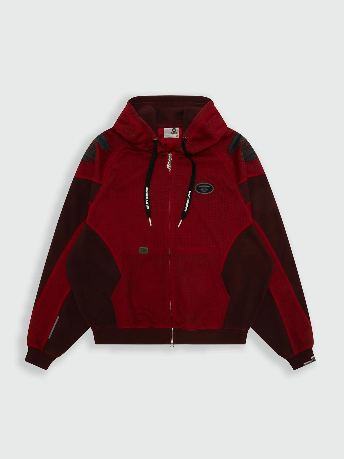 AAPE Áo Sweater Có Khóa Kéo Nam - Moonface zip-up hoodie