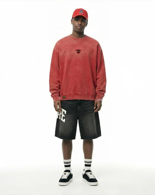 AAPE Áo Sweater Nam - AAPEUNVS crew neck sweatshirt