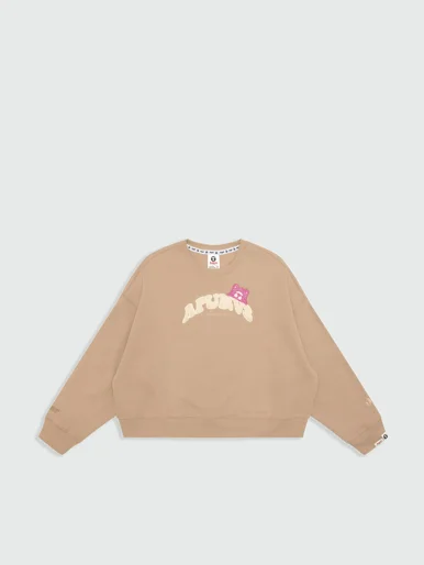 AAPE Áo Sweater Nữ - AAPEUNVS logo crew neck sweatshirt