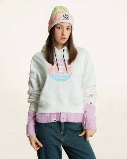 AAPE Áo Hoodie Nữ - AAPENOW moonface hoodie