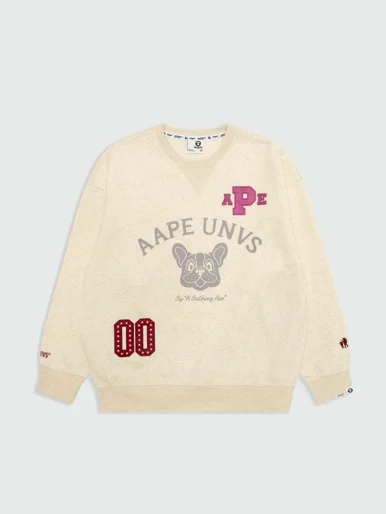 AAPE Áo Sweater Nữ - AAPEUNVS graphic crew neck sweatshirt