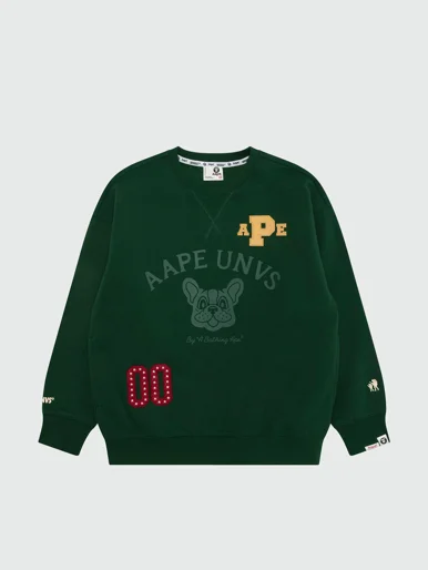 AAPE Áo Sweater Nữ - AAPEUNVS graphic crew neck sweatshirt