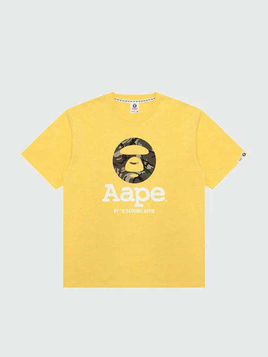 AAPE Áo Thun Ngắn Tay Nam - AAPEUNVS camo moonface tee
