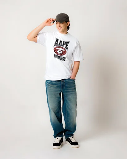 AAPE Áo Thun Ngắn Tay Nam - AAPEUNVS graphic tee