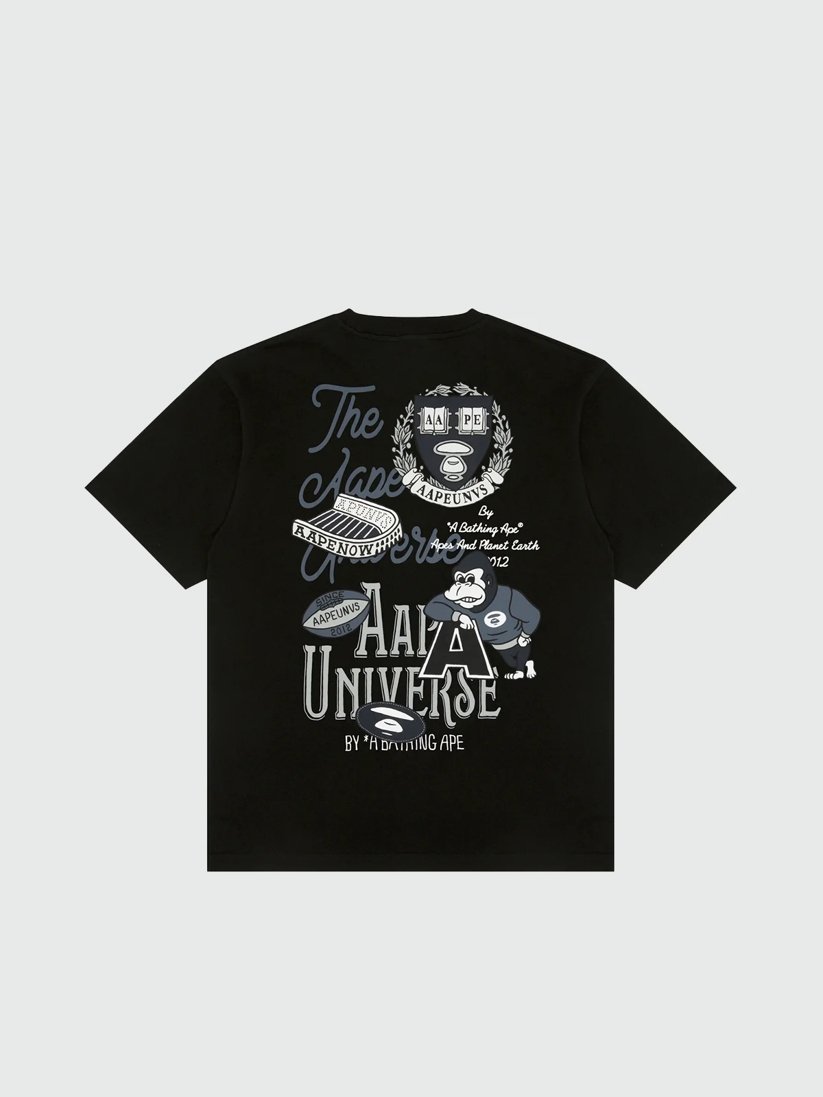 AAPE Áo Thun Ngắn Tay Nam - AAPEUNVS moonface graphic tee
