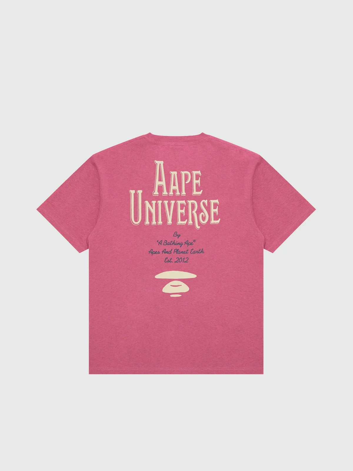 AAPE Áo Thun Ngắn Tay Nam - AAPEUNVS moonface graphic tee