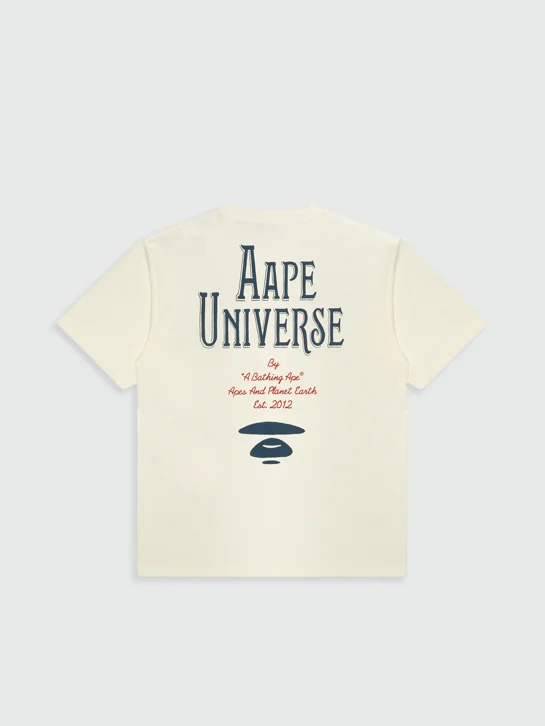 AAPE Áo Thun Ngắn Tay Nam - AAPEUNVS moonface graphic tee
