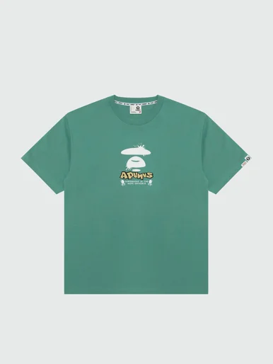 AAPE Áo Thun Ngắn Tay Nam - AAPEUNVS moonface graphic tee