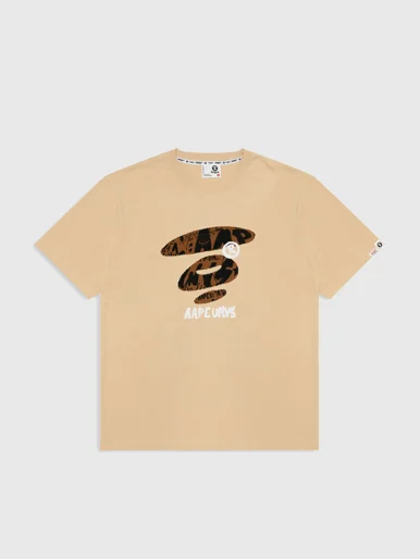 AAPE Áo Thun Ngắn Tay Nam - AAPEUNVS moonface graphic tee