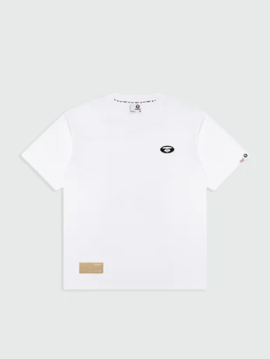 AAPE Áo Thun Ngắn Tay Nam - AAPEUNVS moonface logo tee