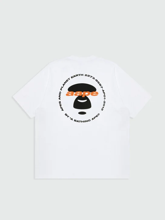 AAPE Áo Thun Ngắn Tay Nam - Moonface logo tee
