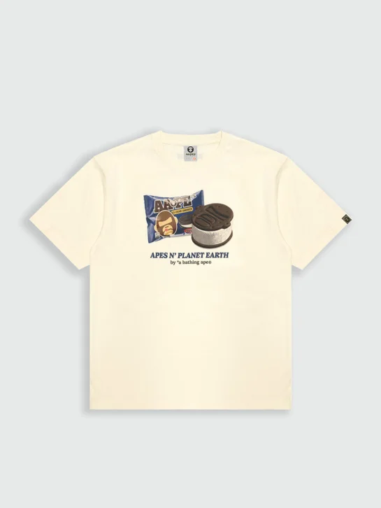 AAPE Áo Thun Ngắn Tay Nam - AAPER graphic tee