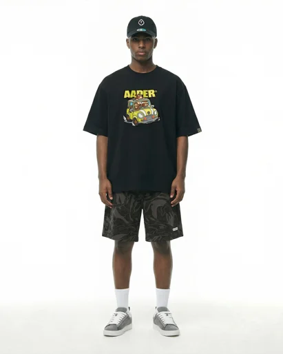 AAPE Áo Thun Ngắn Tay Nam - AAPER graphic tee