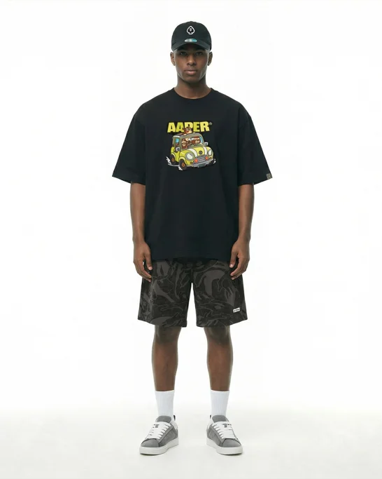 AAPE Áo Thun Ngắn Tay Nam - AAPER graphic tee