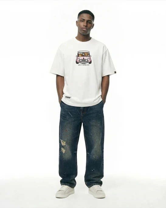 AAPE Áo Thun Ngắn Tay Nam - AAPER graphic tee