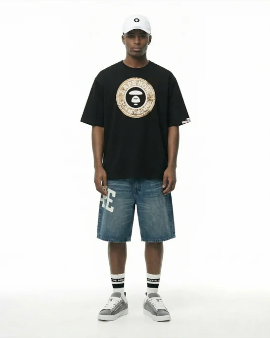 AAPE Áo Thun Ngắn Tay Nam - AAPENOW moonface tee