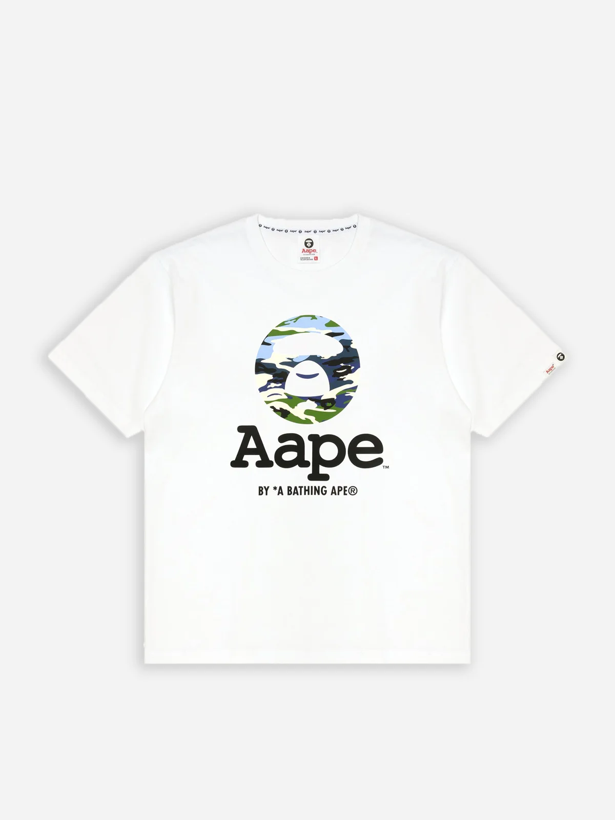 AAPE Áo Thun Ngắn Tay Nam - Camo logo tee