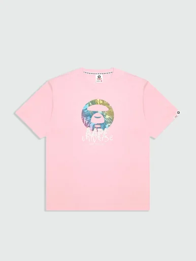 AAPE Áo Thun Ngắn Tay Nam - AAPEUNVS moonface tee