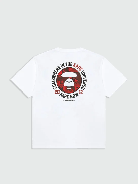 AAPE Áo Thun Ngắn Tay Nam - AAPENOW camo moonface tee