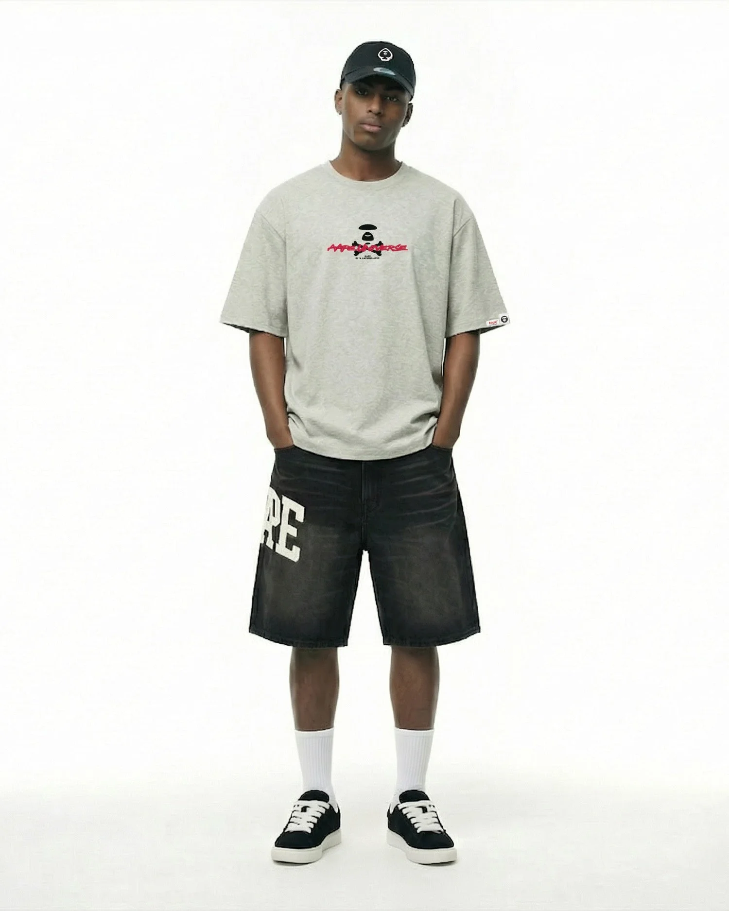 AAPE Áo Thun Ngắn Tay Nam - AAPEUNVS graphic tee