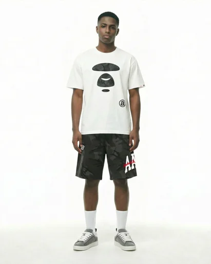 AAPE Áo Thun Ngắn Tay Nam - Moonface tee