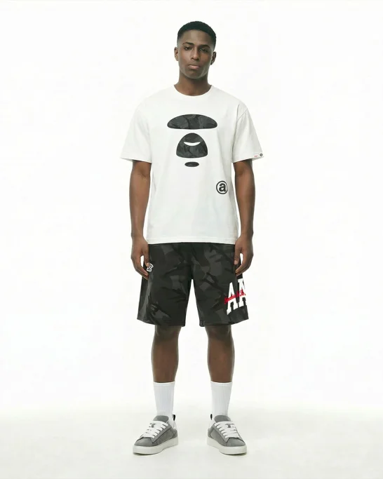 AAPE Áo Thun Ngắn Tay Nam - Moonface tee